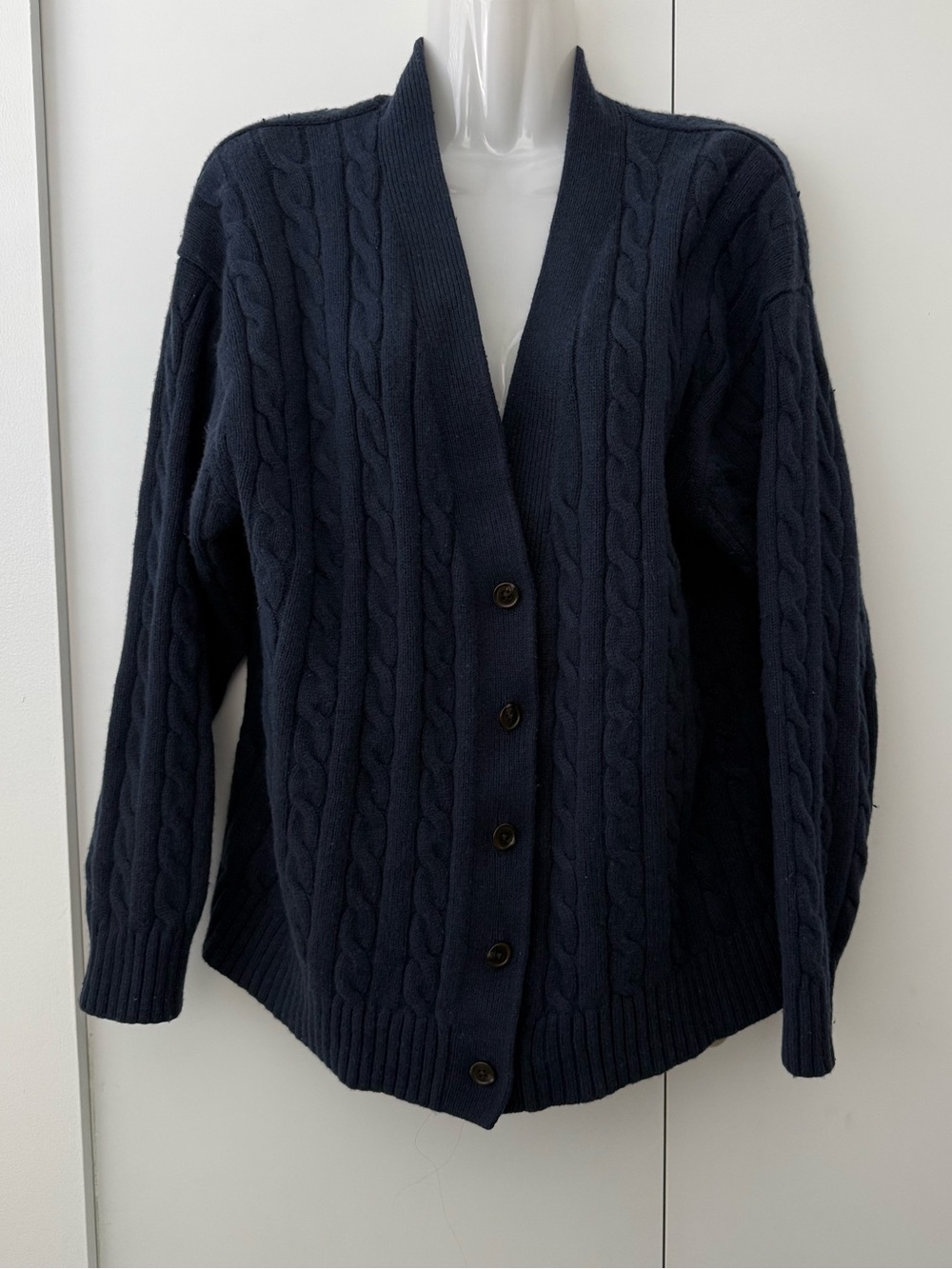 Sunday Best Navy Blue Cardigan Sweater Size Small